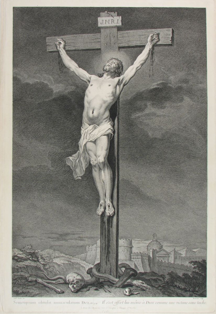 Semetipsum obtulit immaculatum Deo; în registrul inventar: „Isus pe cruce”