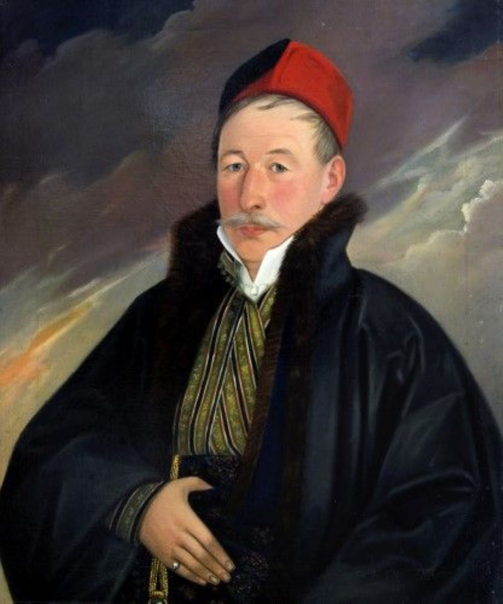 Portret de bărbat cu fes