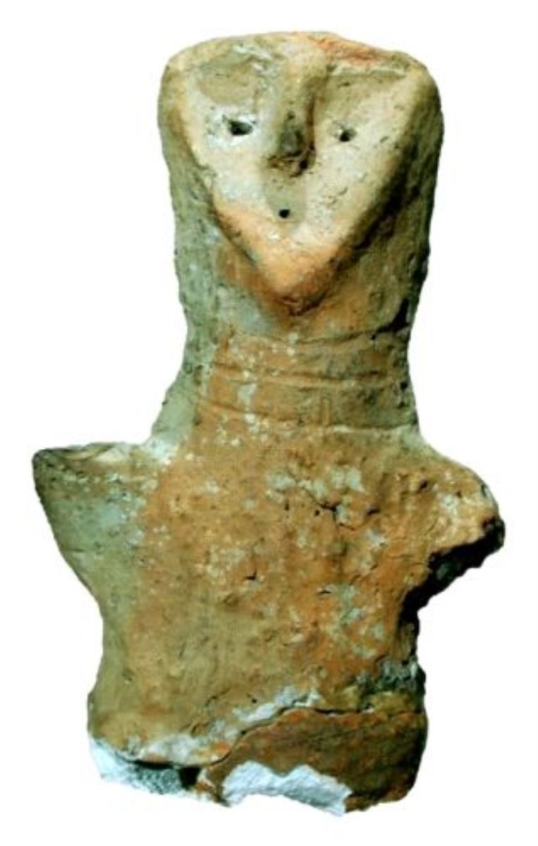 Statuetă antropomorfă cu mască