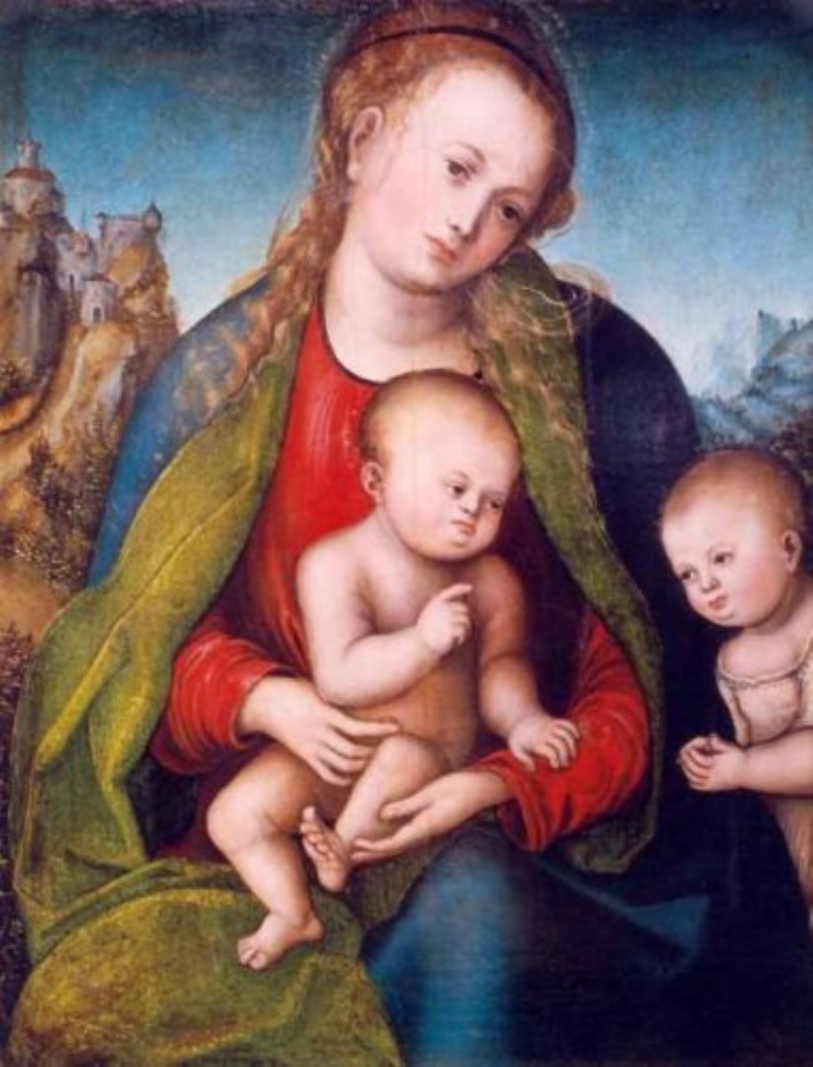 Maria cu Iisus si Sfântul Ioan