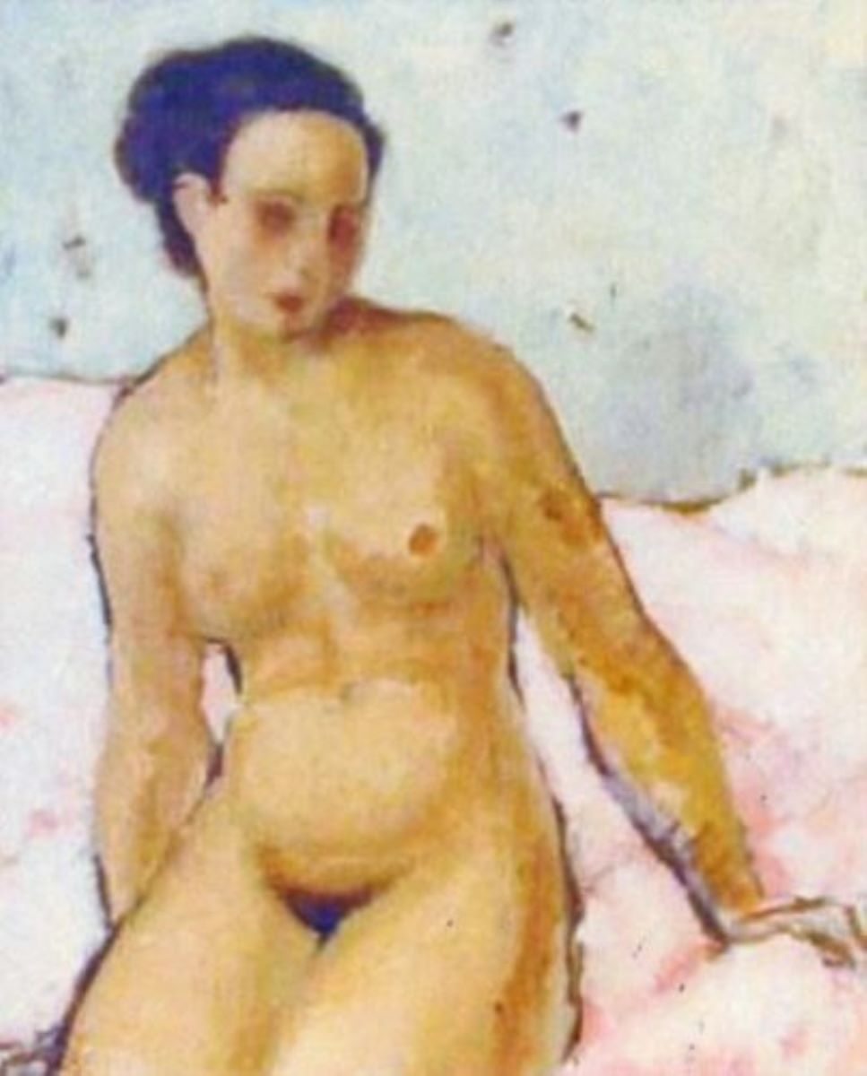 Nud șezând