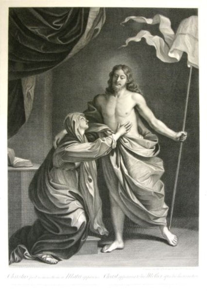 Christus post resurectionem Matri apparens/Christ appearing to his Mother after Resurrection/Cristos apărând Mamei Sale, după Înviere (în registrul inventar: „Iisus apare Mariei”)