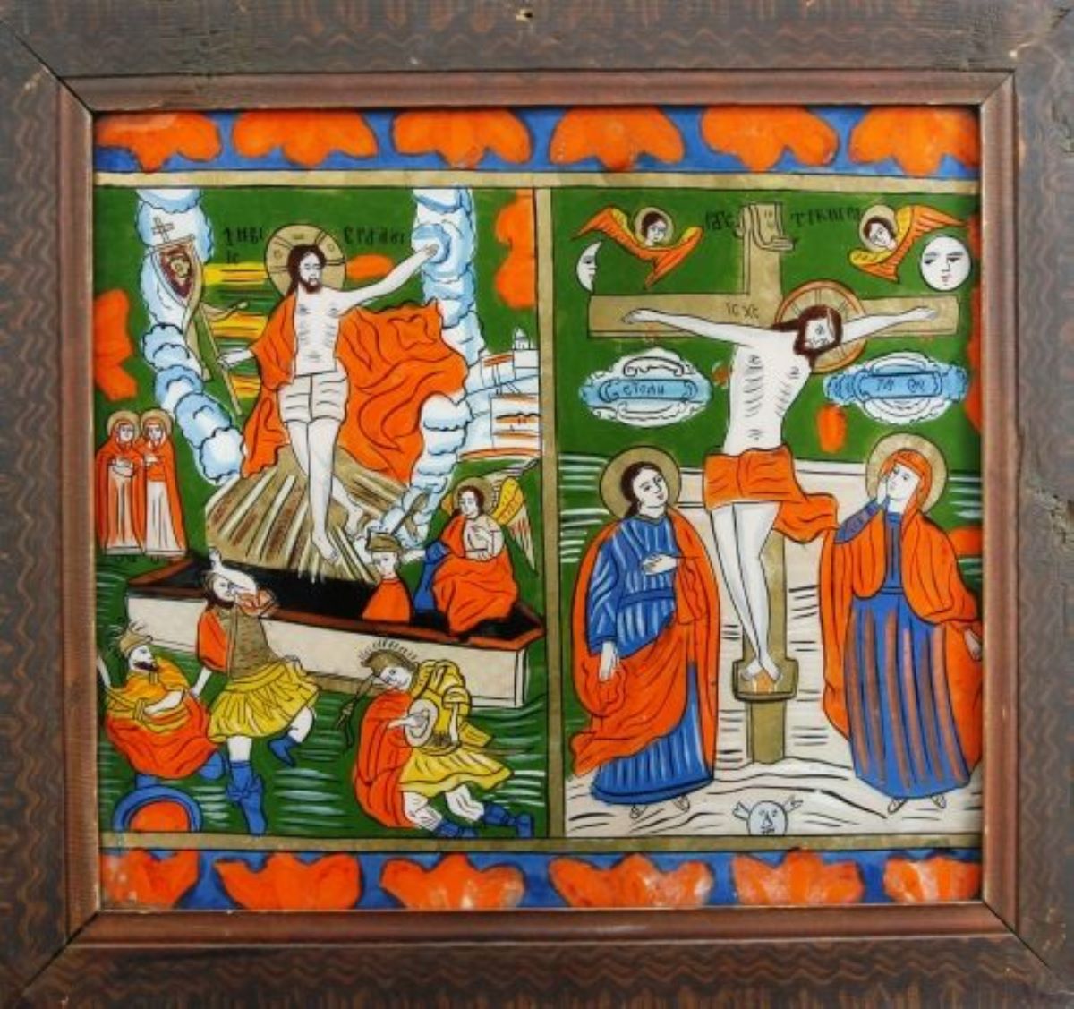 Înălțarea lui Iisus Hristos la ceruri; Răstignirea lui Iisus Hristos