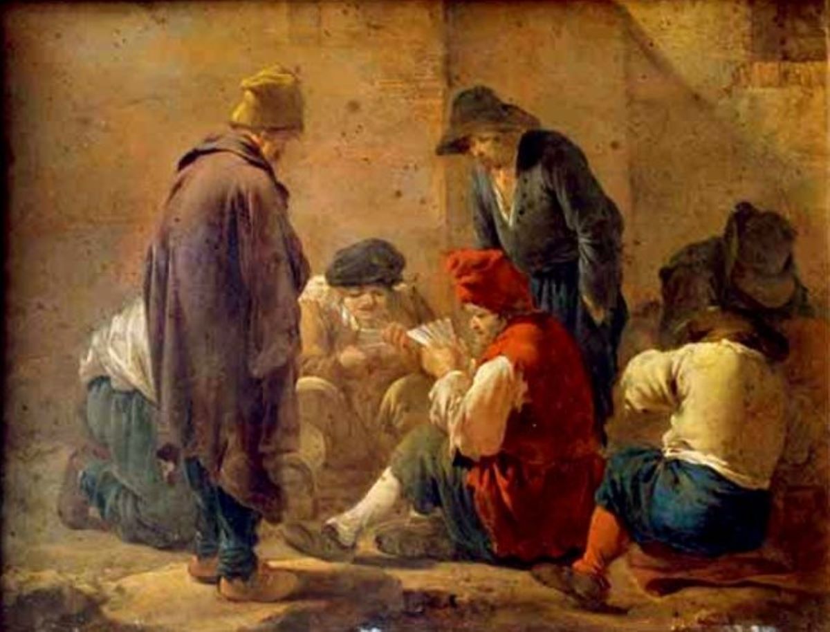 Țărani jucând cărți
