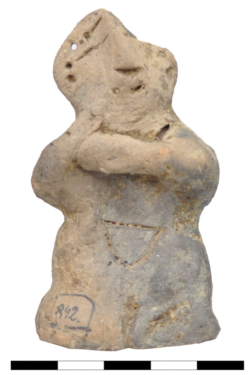 Statuetă antropomorfă din lut ars