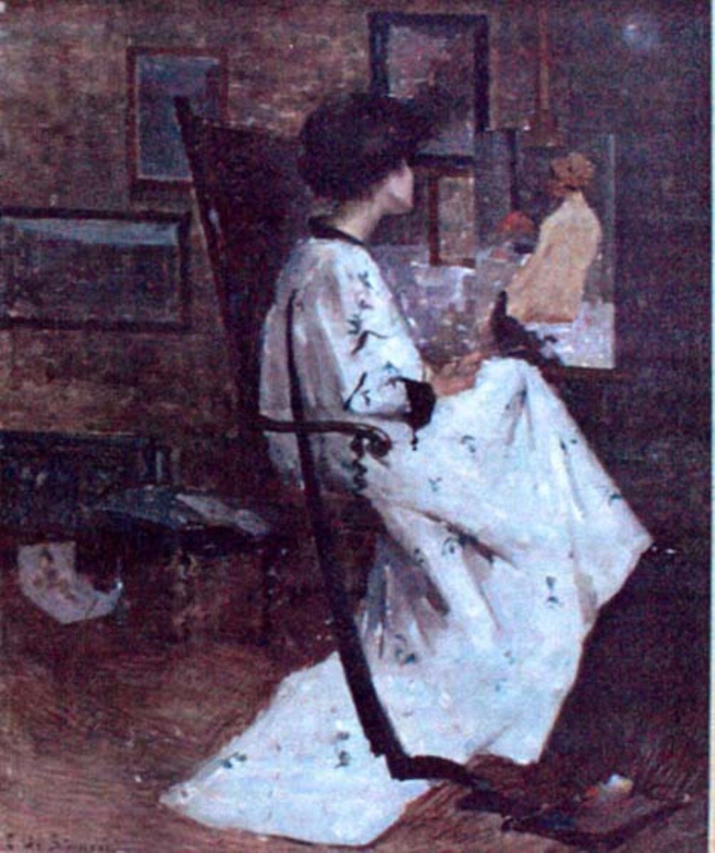Femeie în atelier