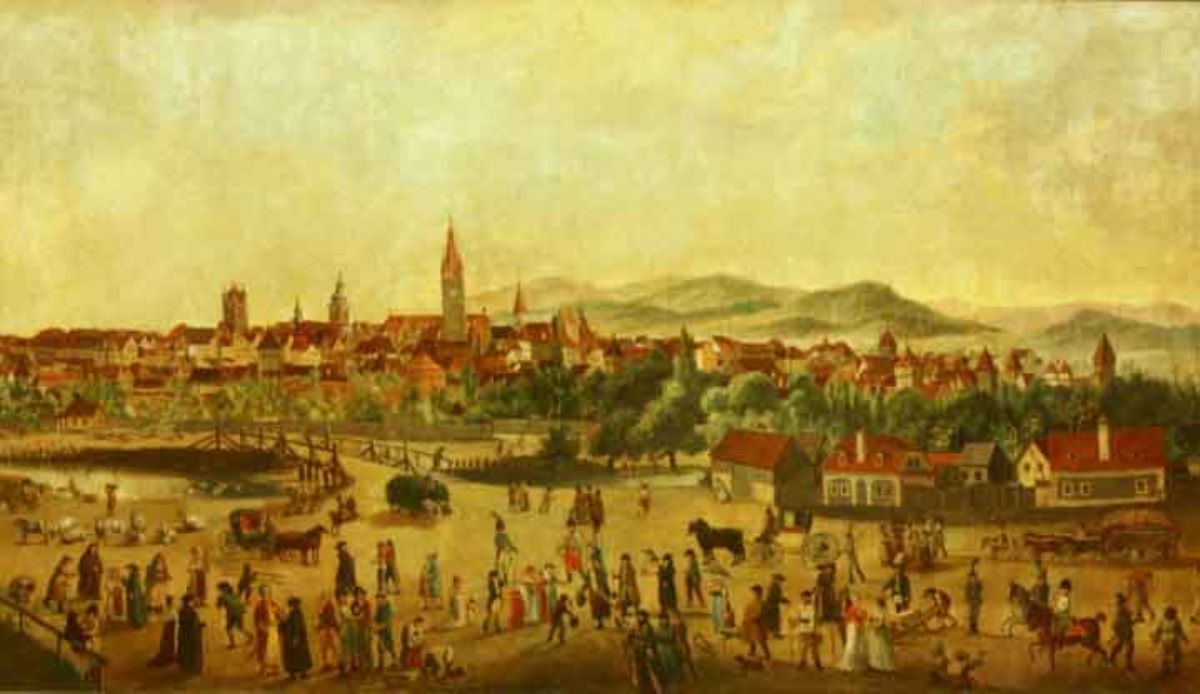 Panorama Sibiului la 1817