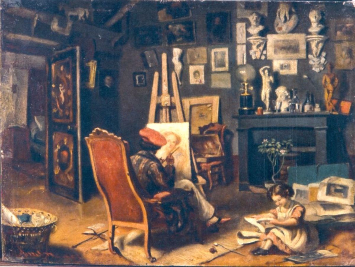 Primul atelier al pictorului la Paris