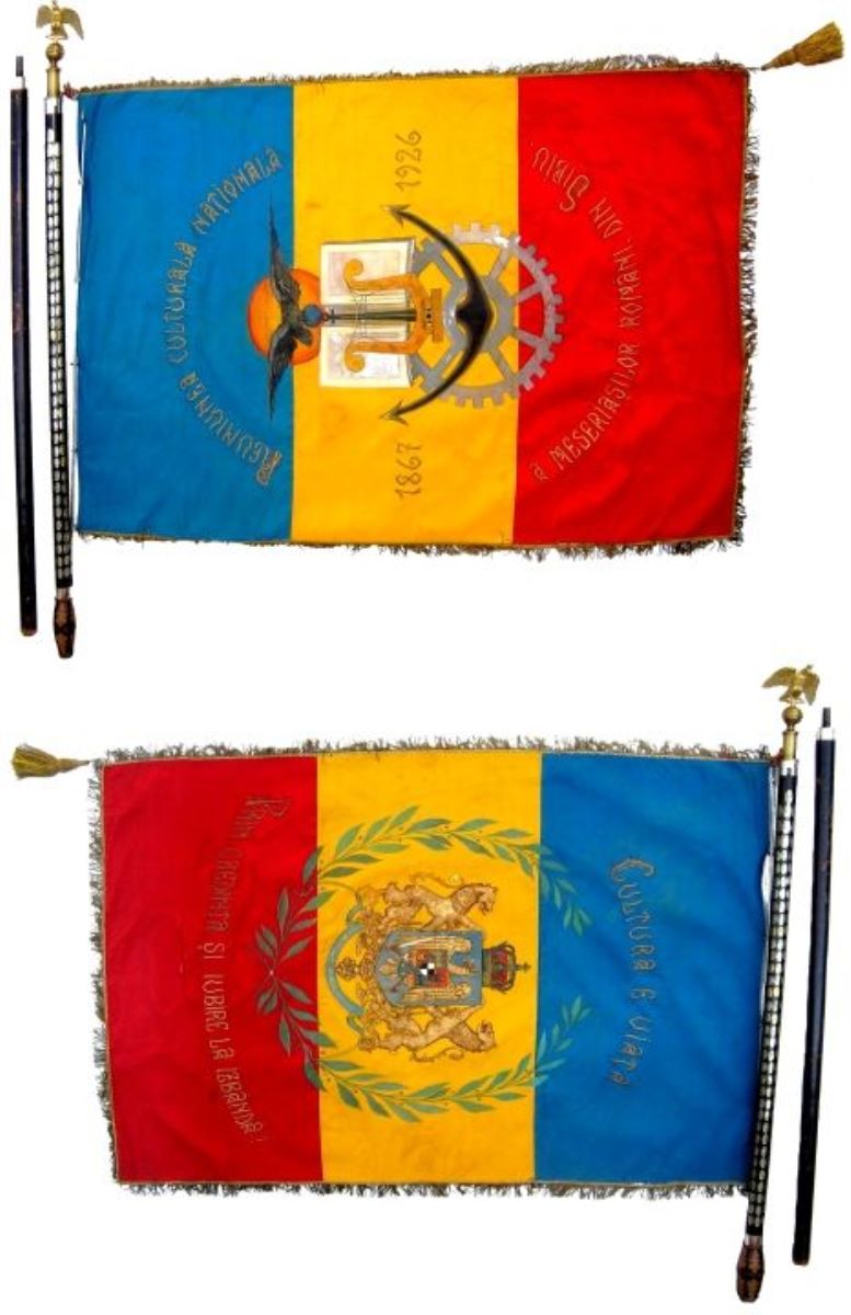 Steagul Reuniunii Culturale Naționale a Meseriașilor Români din Sibiu