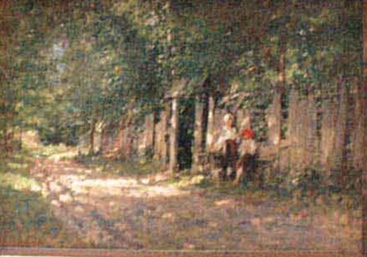 Fete lucrând la poartă