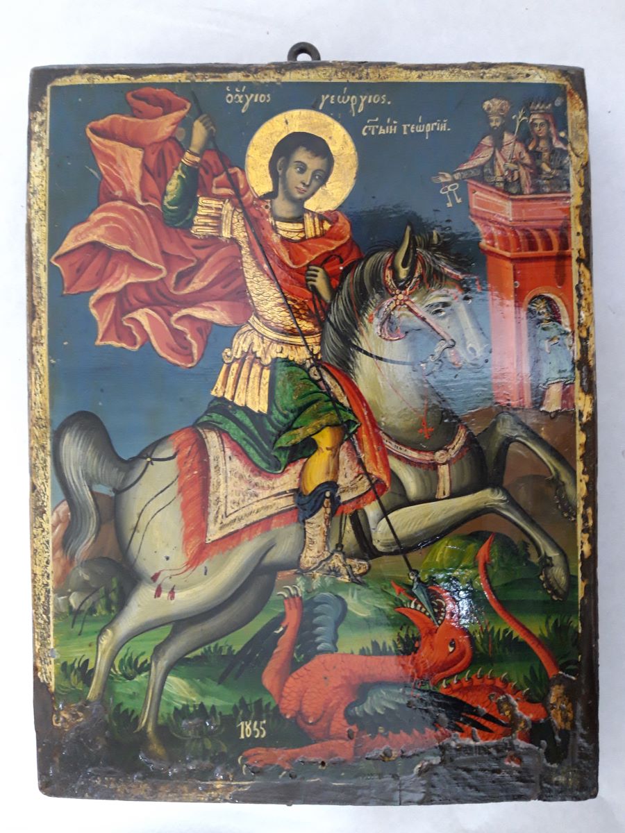 Sfântul Gheorghe ucigând balaurul