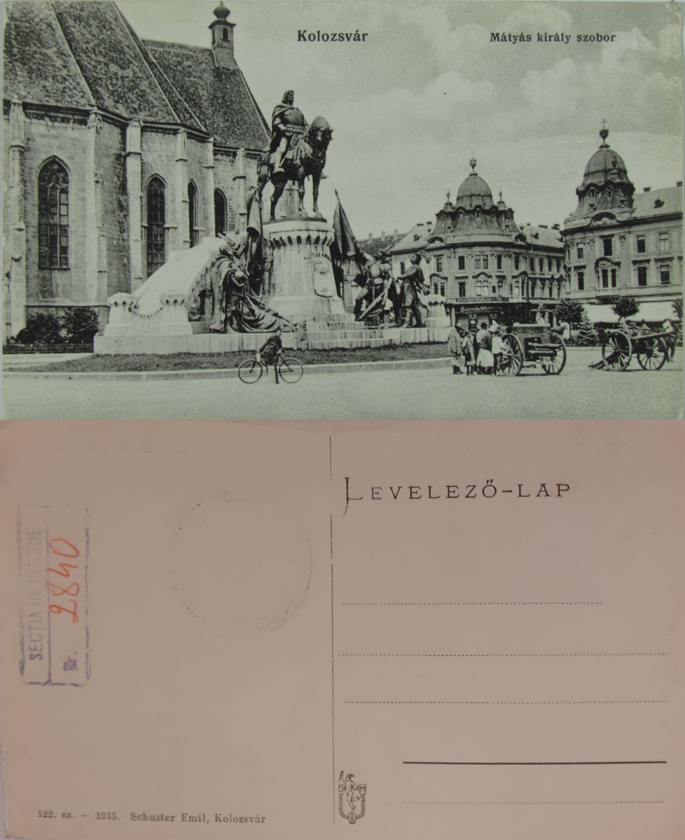 Cluj-Napoca. Statuia lui Matia Corvin