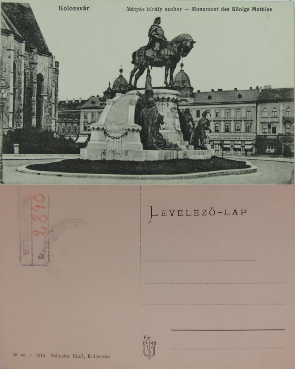 Cluj-Napoca. Statuia lui Matia Corvin