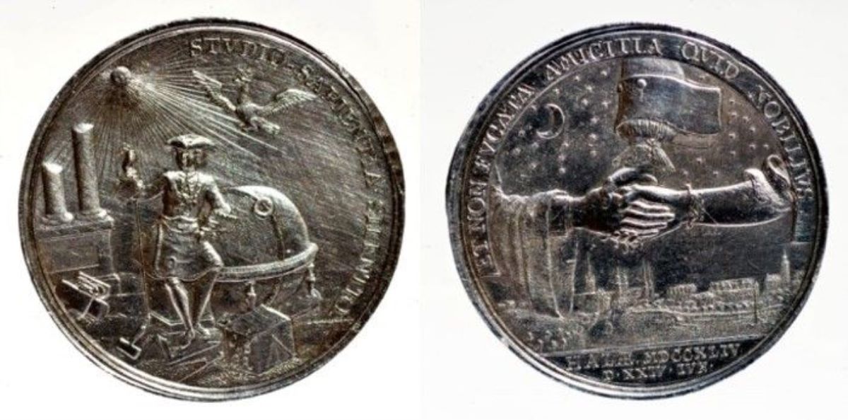 Înființarea Lojii francmasonice Au trois clefs ďor din Halle an der Saale (24 iunie 1744)