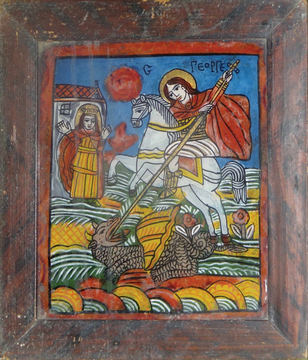 Sf. Mucenic Gheorghe, ucigând balaurul