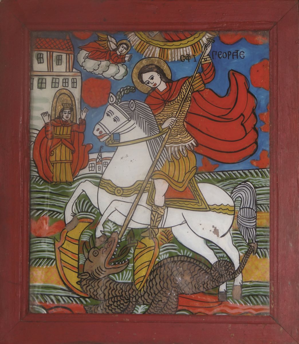 Sf. Mucenic Gheorghe, ucigând balaurul