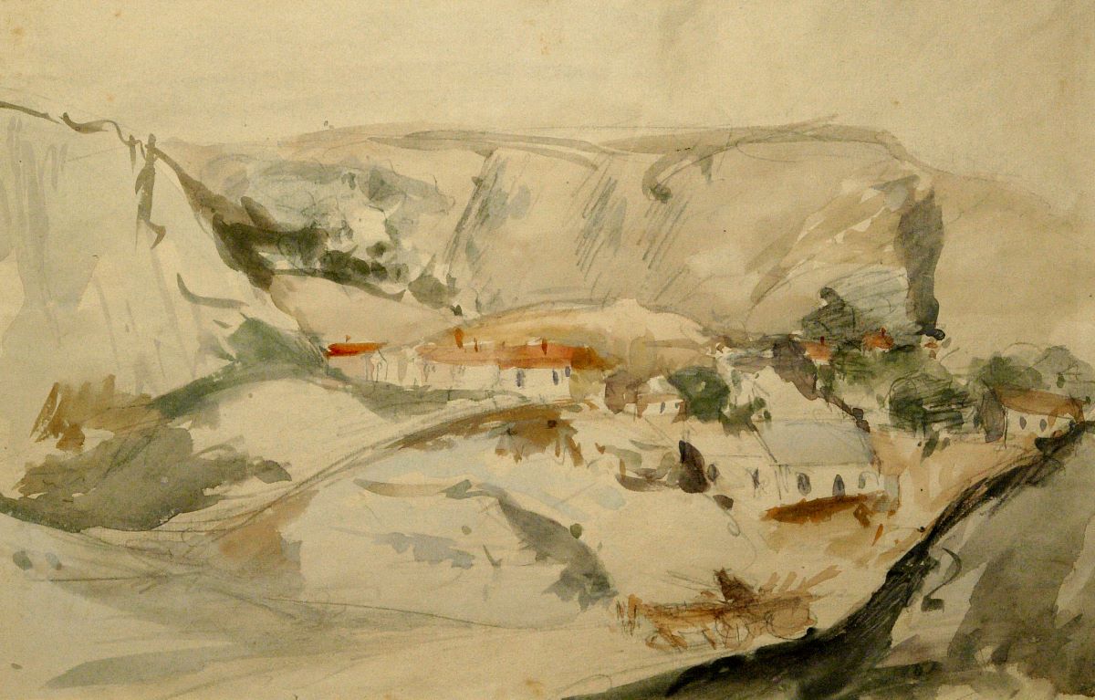 Căruță printre coline