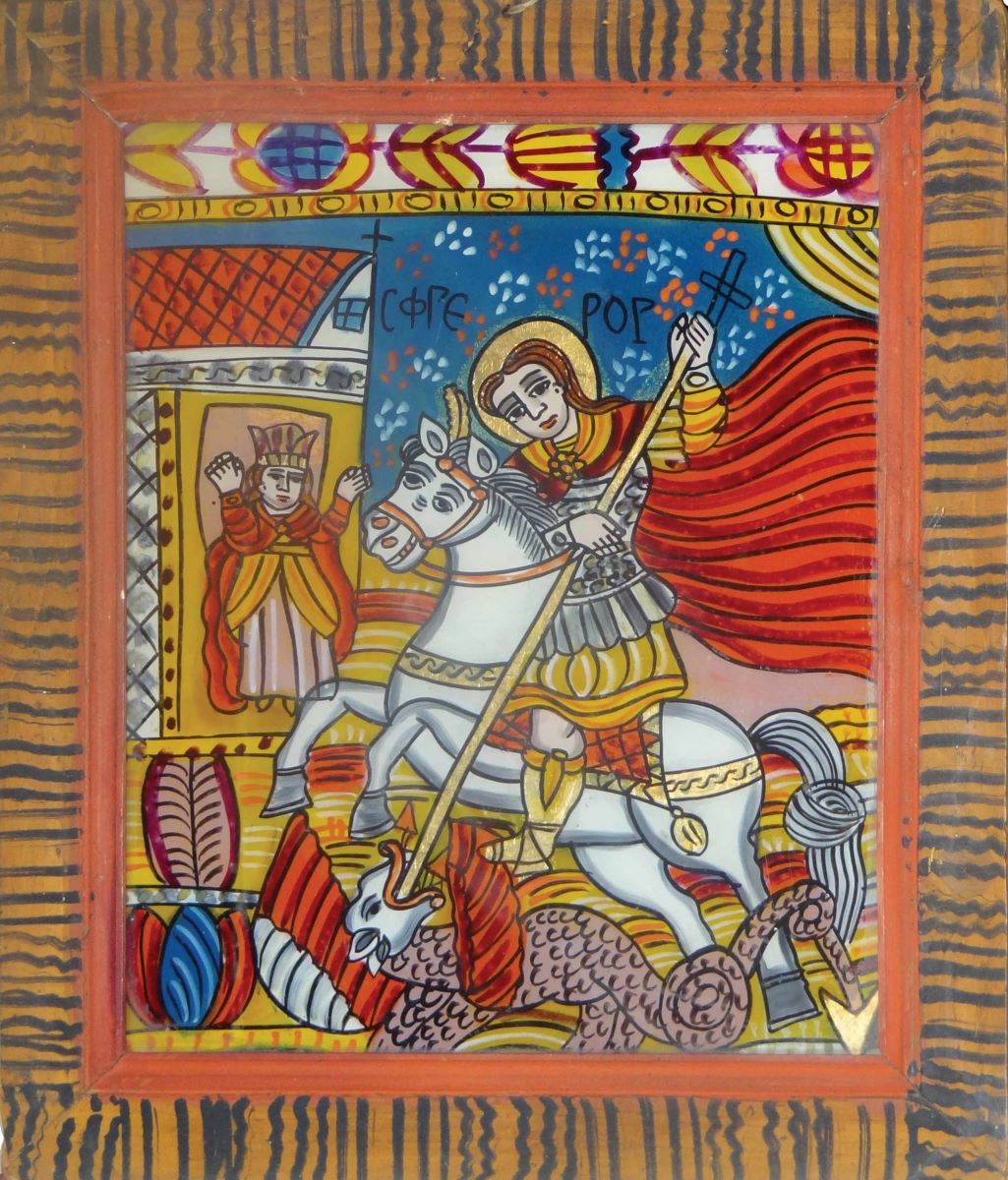 Sf. Mucenic Gheorghe, ucigând balaurul