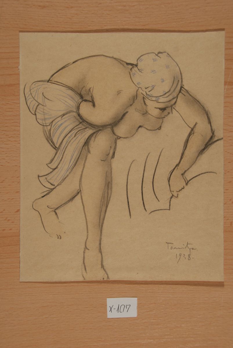 Nud aplecat