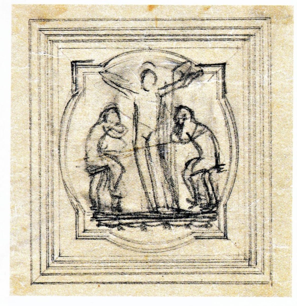 Schiță basorelief „Răstignirea”