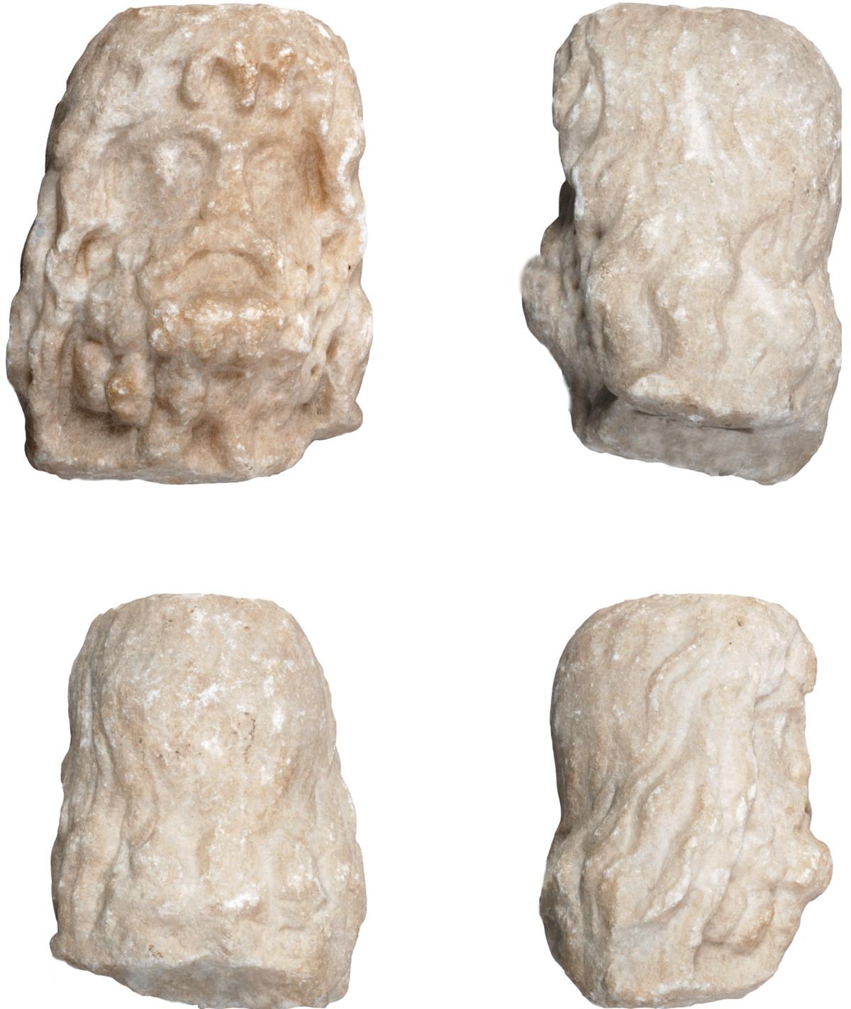 Cap de statuetă antropomorfă reprezentându-l pe zeul Serapis