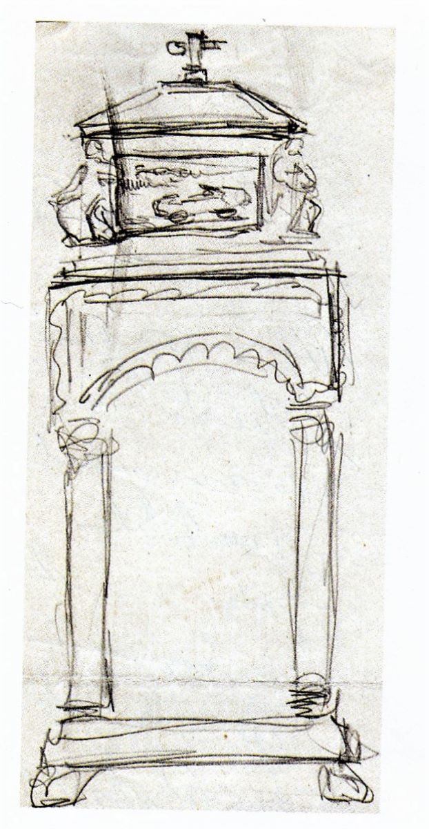 Schiță monument funerar