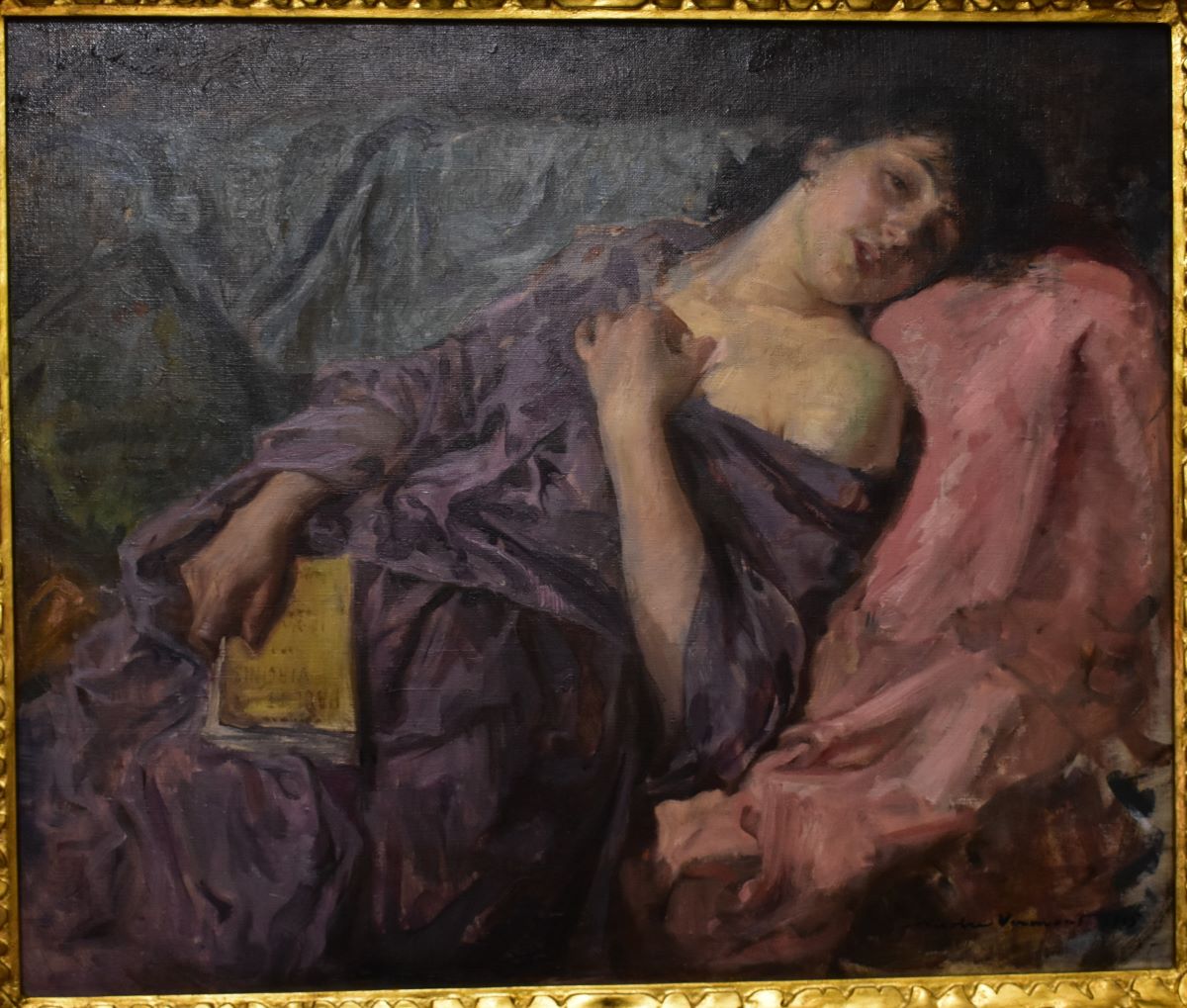 Femeia dormind (Lectură - Paul et Virginie)