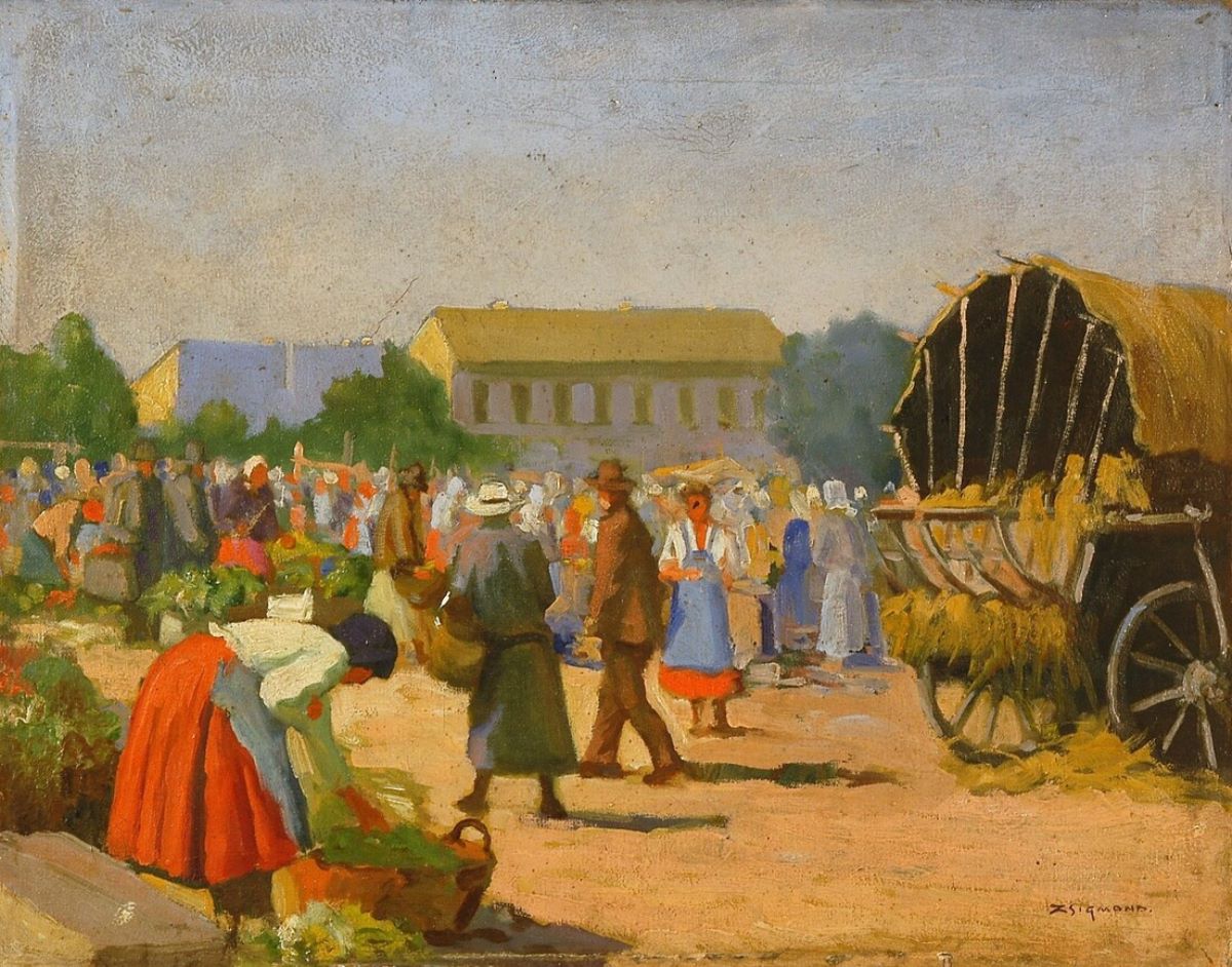La târg (Piață din Oradea)