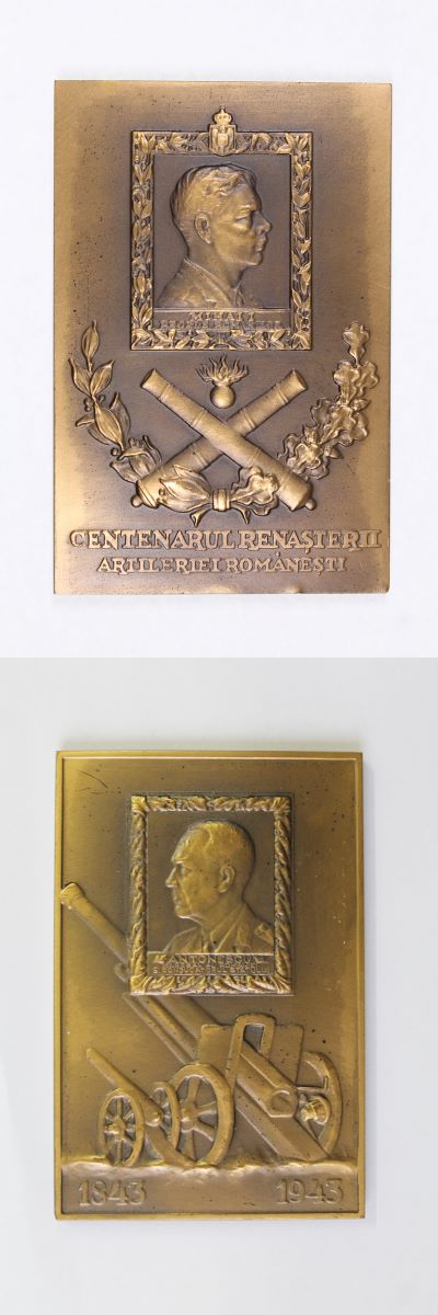 Placheta „Centenarul Renașterii Artileriei Românești”