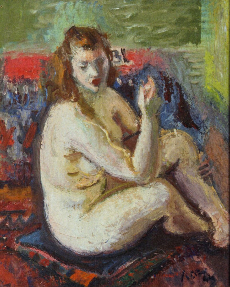 Nud șezând