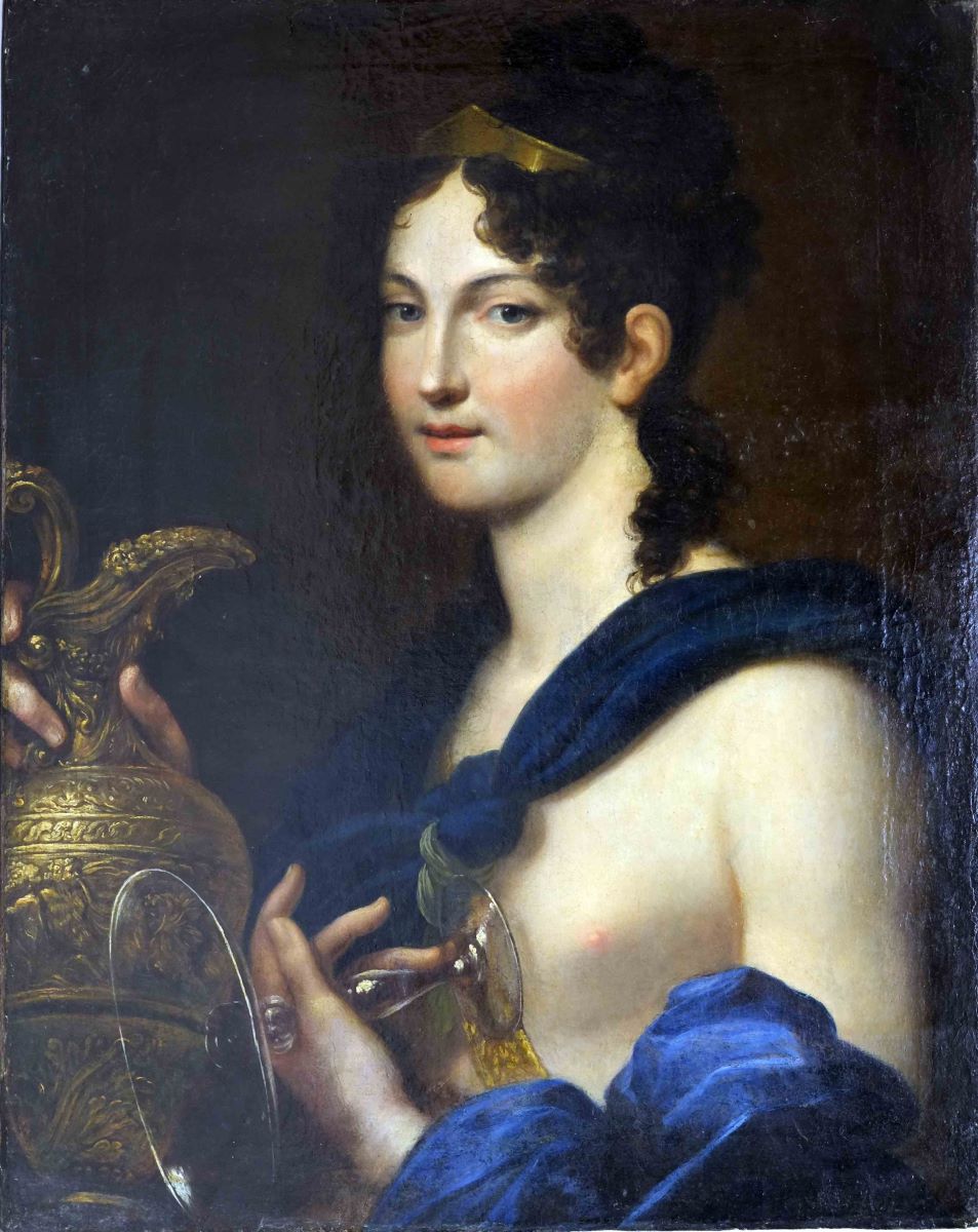 Portret androgin deghizat în Ganymede