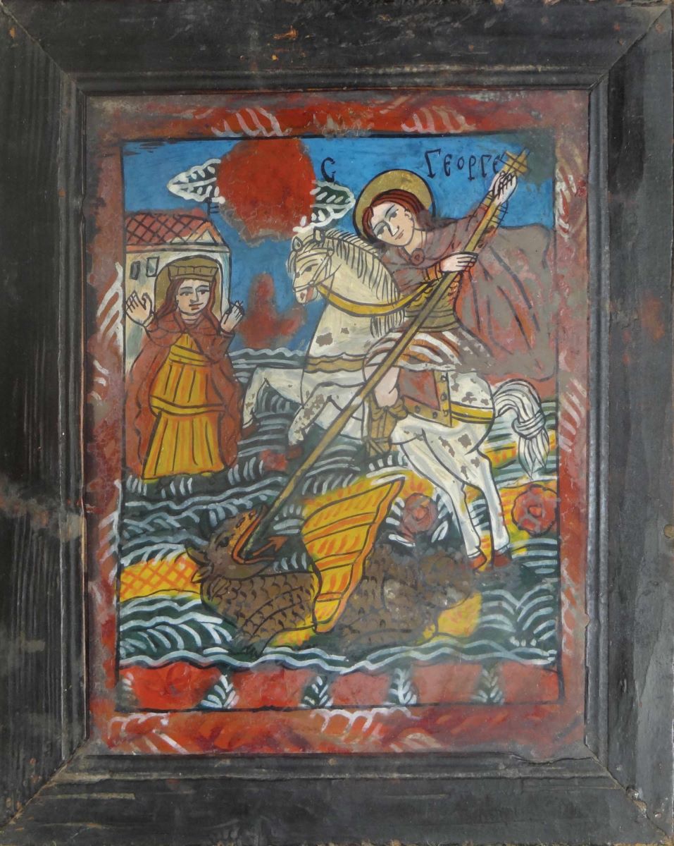 Sf. Mucenic Gheorghe, ucigând balaurul