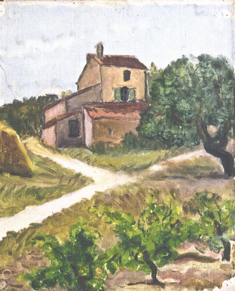 Peisaj cu casă-Franța (O casă)