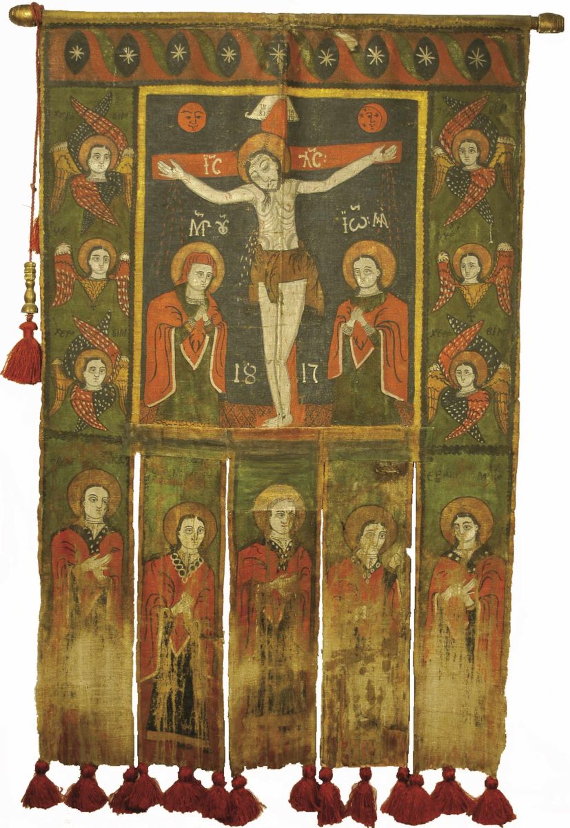 Răstignirea lui Iisus/Maica Domnului cu Pruncul
