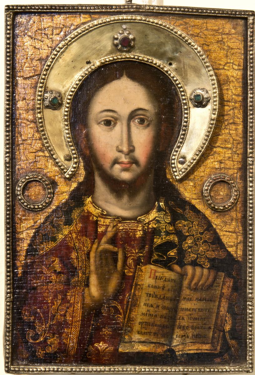 Iisus Hristos Mare învățător; Icoană ferecată