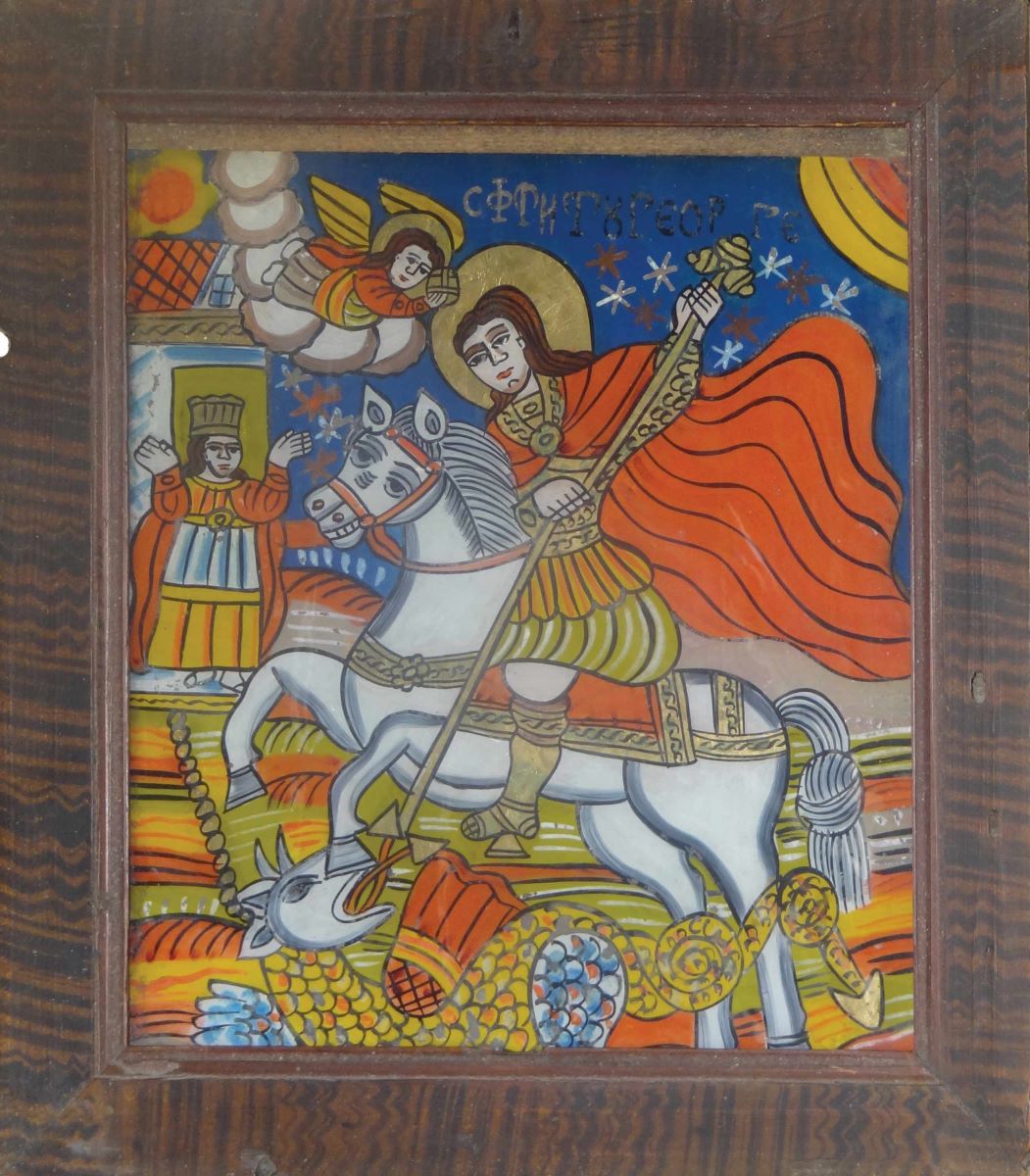 Sf. Mucenic Gheorghe, ucigând balaurul