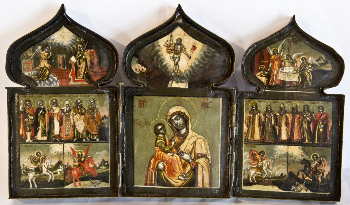 Maica Domnului cu Pruncul; Triptic